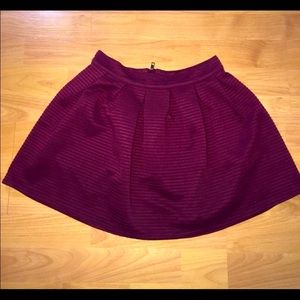 Bethany mota burgundy skirt